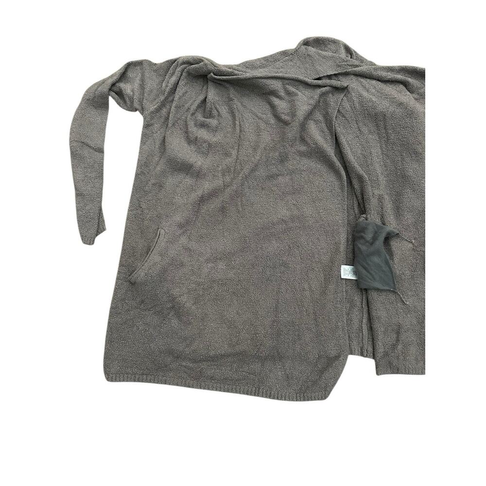 Barefoot Dreams Regular CozyChic Lite Ribbed Island Wrap Cardigan Carbon S/M - Picture 8 of 10